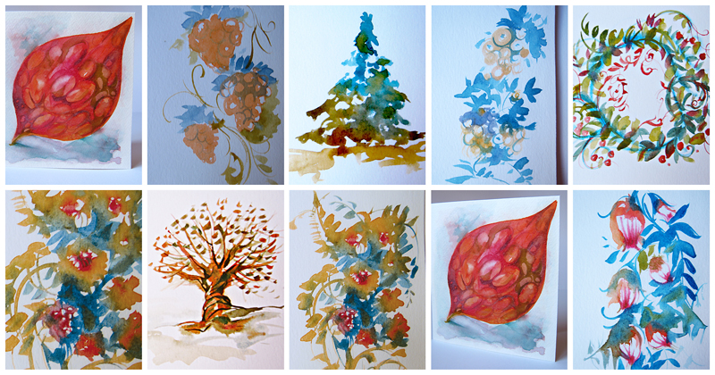 Watercolor Greeting cards